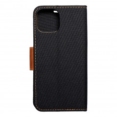 Apple iPhone 15 Book Handytaschen CANVAS Book Schwarz