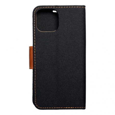 Apple iPhone 15 Book Handytaschen CANVAS Book Schwarz