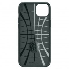 Apple iPhone 15 Hülle Spigen  Liquid Air Abgrundgrün