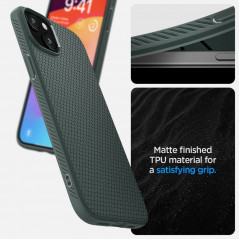 Apple iPhone 15 Hülle Spigen  Liquid Air Abgrundgrün