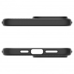 Apple iPhone 15 Pro Max Hülle Spigen  Liquid Air Matt Schwarz