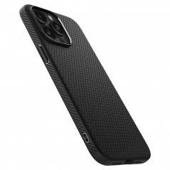 Apple iPhone 15 Pro Max Hülle Spigen  Liquid Air Matt Schwarz