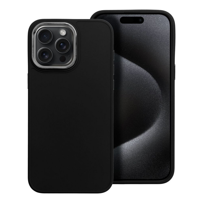 Apple iPhone 15 Pro Max Hülle FRAME Elegant  Schwarz