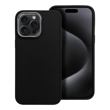 Apple iPhone 15 Pro Max Hülle FRAME Elegant  Schwarz