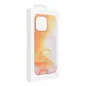 Apple iPhone 15 Plus Hülle Leather Mag Cover Elegant  MagSAFE  Orange Spritzer
