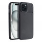 Apple iPhone 15 Hülle Carbon premium Elegant  Schwarz