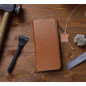 Apple iPhone 15 Plus Book Handytaschen Leather case SMART PRO Elegant  Braun