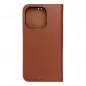 Apple iPhone 15 Pro Book Handytaschen Leather case SMART PRO Elegant  Braun