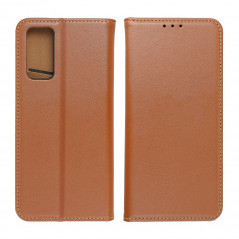 Apple iPhone 15 Pro Book Handytaschen Leather case SMART PRO Elegant  Braun
