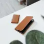 Apple iPhone 15 Pro Book Handytaschen Leather case SMART PRO Elegant  Braun