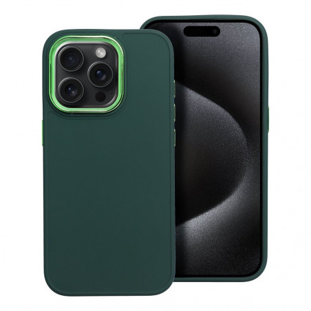 Apple iPhone 15 Pro Hülle FRAME Elegant  Grün
