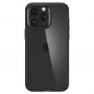Apple iPhone 15 Pro Max Hülle Spigen Ultra Hybrid Kristallklar  Matt Schwarz