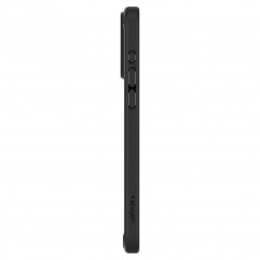 Apple iPhone 15 Pro Max Hülle Spigen Ultra Hybrid Kristallklar  Matt Schwarz