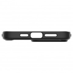 Apple iPhone 15 Pro Max Hülle Spigen Ultra Hybrid Kristallklar  Matt Schwarz