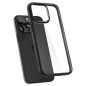 Apple iPhone 15 Pro Max Hülle Spigen Ultra Hybrid Kristallklar  Matt Schwarz
