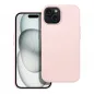 Apple iPhone 15 Hülle Leather Mag Cover Elegant  MagSAFE  Sandrosa