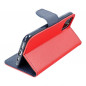 Apple iPhone 15 Pro Book Handytaschen Fancy Book Rot / Marine