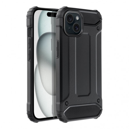 Apple iPhone 15 Gehärtete Abdeckung Armor Schwarz