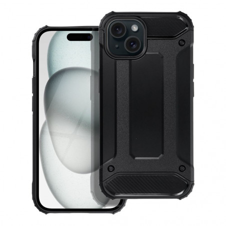 Apple iPhone 15 Gehärtete Abdeckung Armor Schwarz