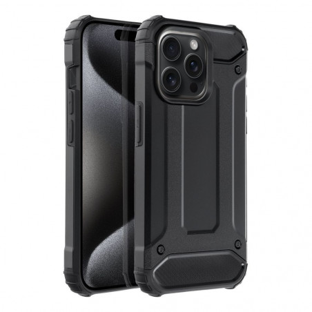Apple iPhone 15 Pro Gehärtete Abdeckung Armor Schwarz