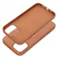 Apple iPhone 12 Pro Max Hülle Roar Leather Mag Elegant  MagSAFE  Braun