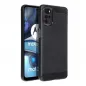 Motorola Moto G22 Hülle Carbon Elegant  Schwarz