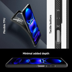XIAOMI Redmi Note 12 Pro 5G Hülle Spigen  Liquid Air Matt Schwarz
