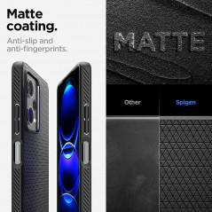 XIAOMI Redmi Note 12 Pro 5G Hülle Spigen  Liquid Air Matt Schwarz