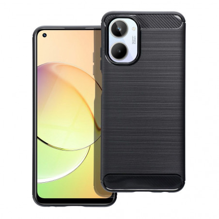 realme 10 Hülle Carbon Elegant  Schwarz