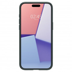 Apple iPhone 15 Pro Max Hülle Spigen  Liquid Air Abgrundgrün