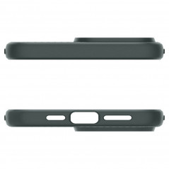 Apple iPhone 15 Pro Max Hülle Spigen  Liquid Air Abgrundgrün