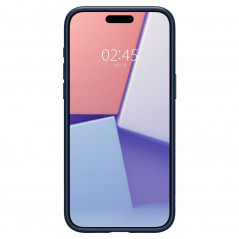 Apple iPhone 15 Pro Max Hülle Spigen  Liquid Air Navy blau