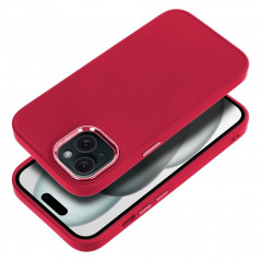 Apple iPhone 15 Hülle FRAME Elegant  Magenta