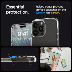 Apple iPhone 15 Pro Hülle Spigen Ultra Hybrid Kristallklar  Durchsichtbar