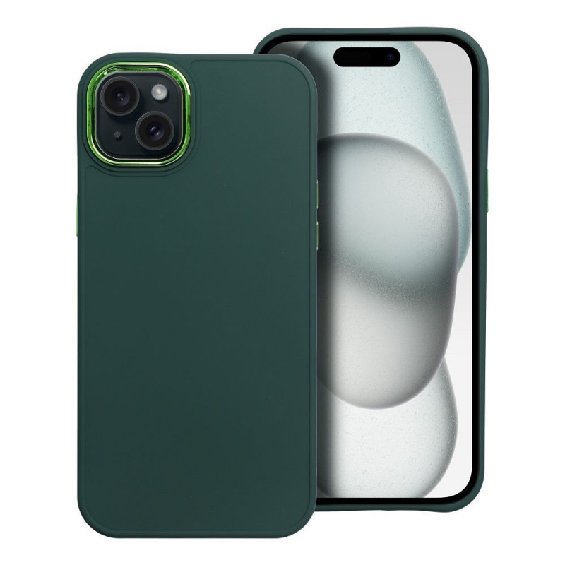 Apple iPhone 15 Plus Hülle FRAME Elegant  Grün