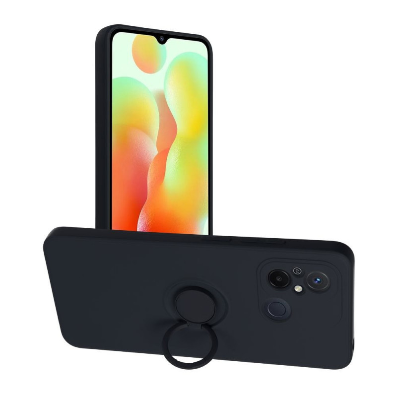 XIAOMI Redmi 12C Hülle Silicone ring Schwarz