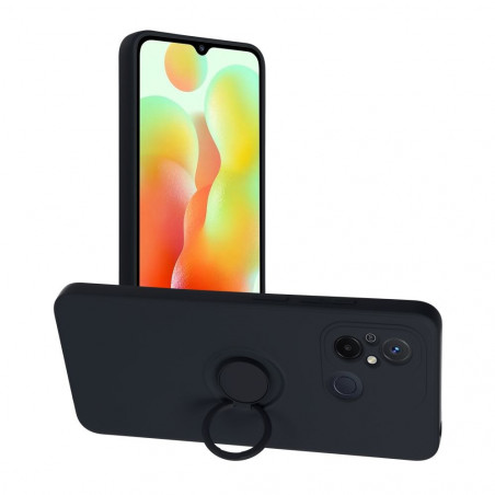 XIAOMI Redmi 12C Hülle Silicone ring Schwarz