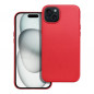 Apple iPhone 15 Plus Hülle Leather Mag Cover Elegant  MagSAFE  Rot
