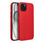 Apple iPhone 15 Plus Hülle Leather Mag Cover Elegant  MagSAFE  Rot