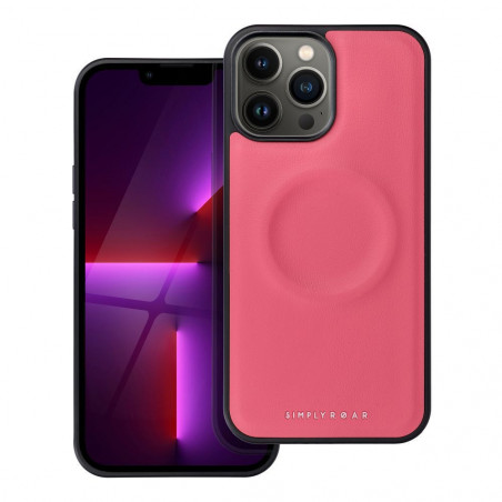 Apple iPhone 13 Pro Max Hülle Roar Mag Morning Elegant  MagSAFE  Heißes Rosa