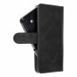 Apple iPhone 12 Universaletui, Book Handytaschen COMMON book Elegant, Weiches Futter innen  Schwarz