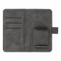 Apple iPhone 12 Universaletui, Book Handytaschen COMMON book Elegant, Weiches Futter innen  Schwarz