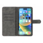 Apple iPhone 12 Universaletui, Book Handytaschen COMMON book Elegant, Weiches Futter innen  Schwarz