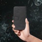 Apple iPhone 12 Universaletui, Book Handytaschen COMMON book Elegant, Weiches Futter innen  Schwarz