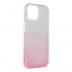 Apple iPhone 15 Hülle Shining Transparent und Pink