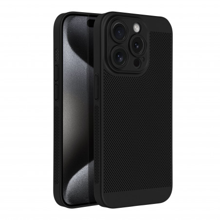 Apple iPhone 15 Pro Hülle Breezy Schwarz