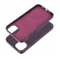 Apple iPhone 15 Plus Hülle Leather Mag Cover Elegant  MagSAFE  Dunkelviolett