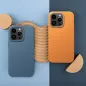 Apple iPhone 15 Pro Hülle Leather Mag Cover Elegant  MagSAFE  Orange
