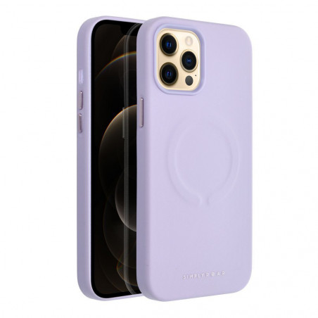 Apple iPhone 12 Pro Max Hülle Roar Leather Mag Elegant  MagSAFE  Lila (Purple)