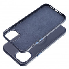 Apple iPhone 15 Plus Hülle Roar Leather Mag Elegant  MagSAFE  Marine